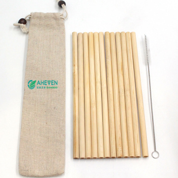 21cm Organic Bamboo Drinking Straws